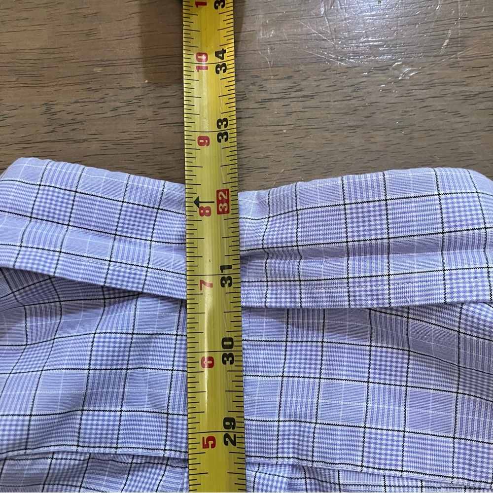 Ralph Lauren‎ Shirt Mens Size XL Button Up Plaid Long Sleeve White Blue Pony - Picture 6 of 9